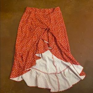 Maxi skirt with slit